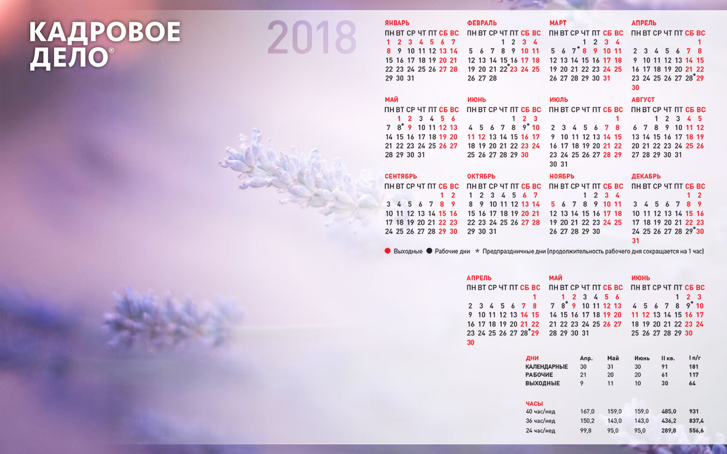 Календарь на рабочий стол